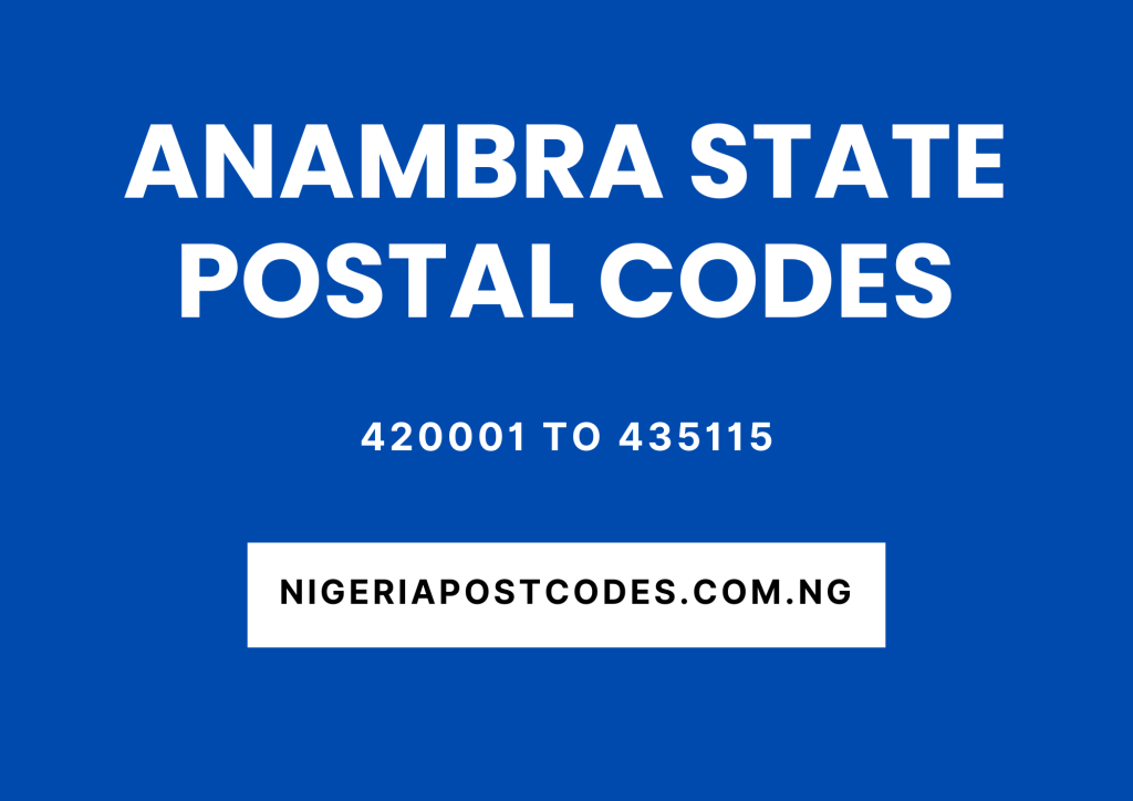 Anambra State Postal Codes