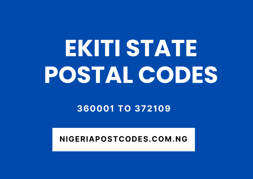 Ekiti State Postal Codes