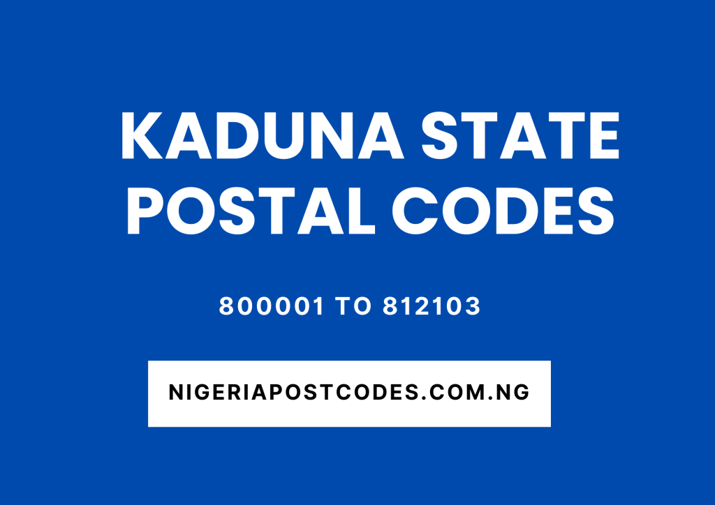 Kaduna State Postal Codes