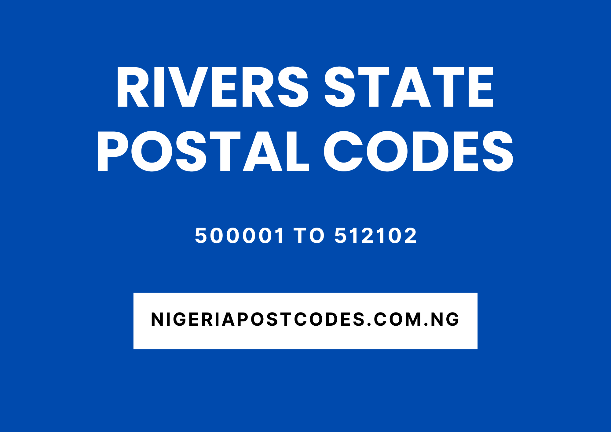 Rivers State Postal Codes
